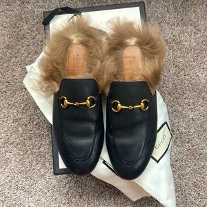 Gucci Princeton fur slide - size 38